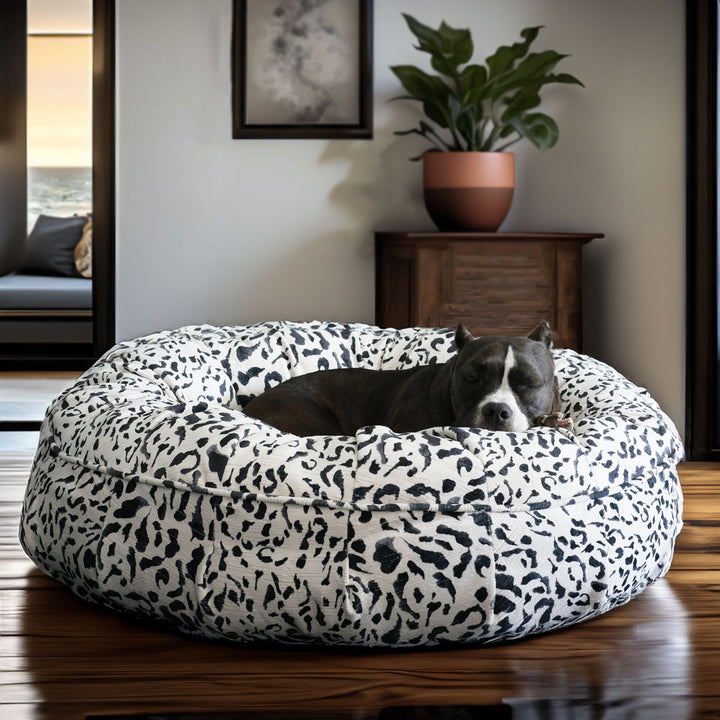 NEW: Animal Print Ortho Puff™ Companion-Pedic® Luxury Dog Bed