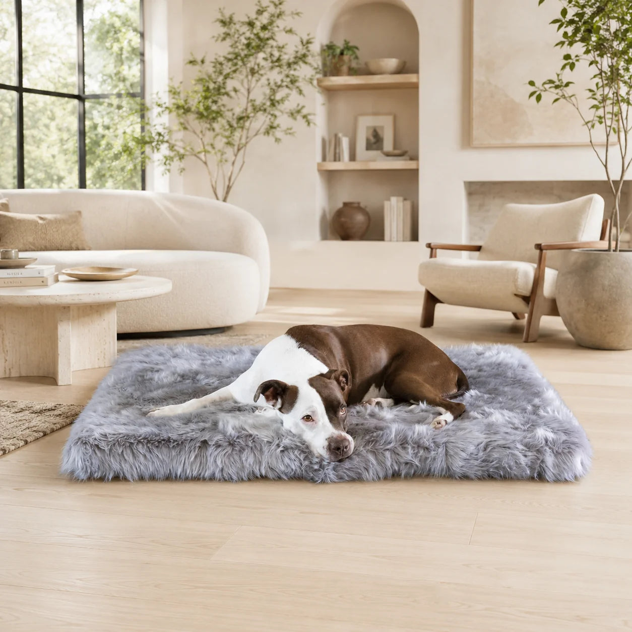 Faux Fur Companion-Pedic® Luxury Dog Bed
