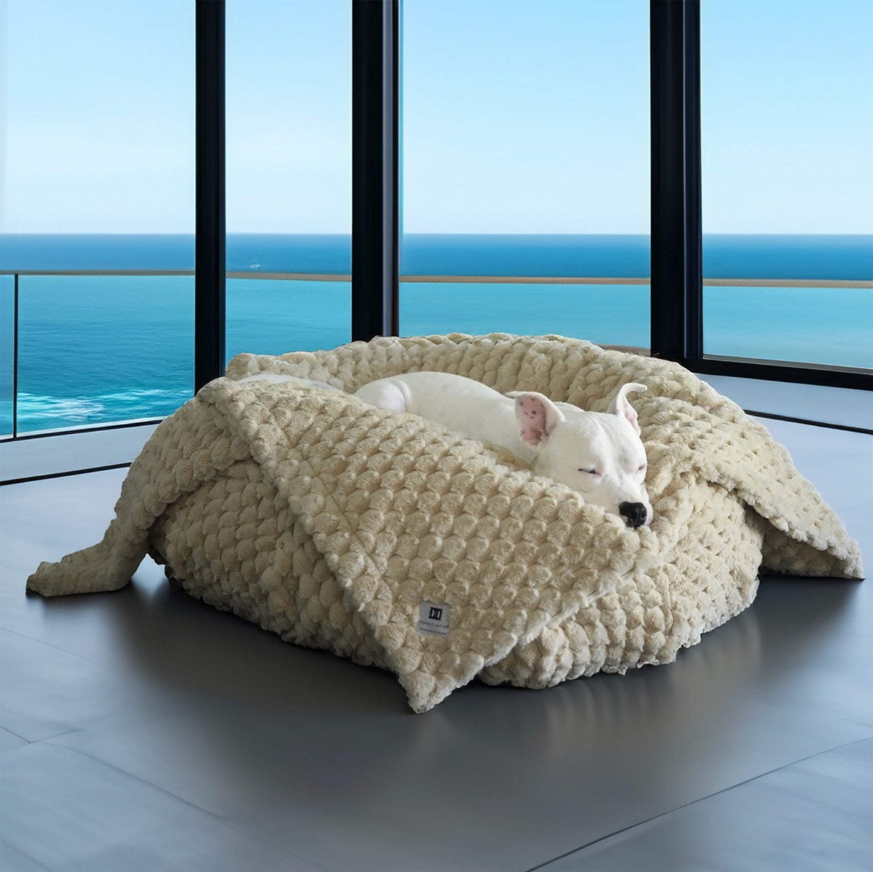 The new Animals Matter Katie Puff Encore Vegan Dog Bed.