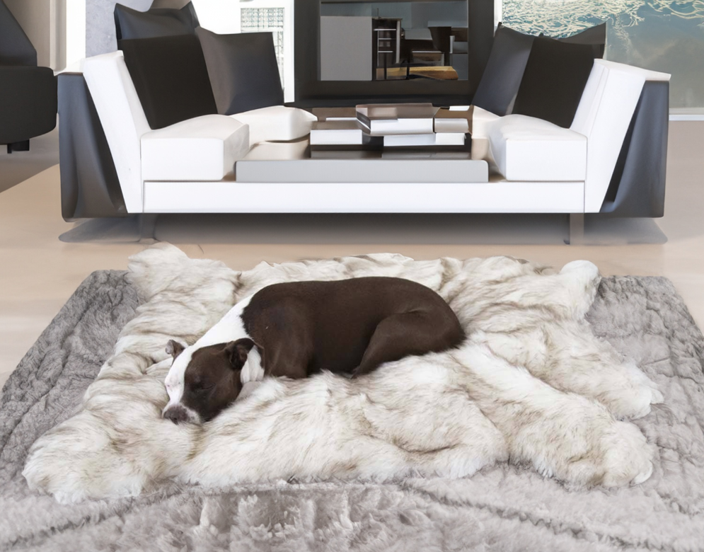 Luxury Faux Fur Shag Bear Bed - Animals Matter, Inc.