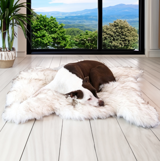 Luxury Faux Fur Shag Bear Bed - Animals Matter, Inc.