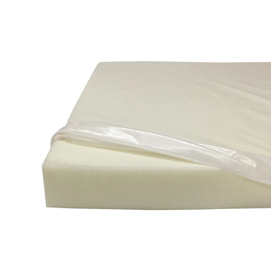Animals Matter Katie Puff Ortho Rectangle Waterproof Cover for an orthopedic dog bed, featuring a cream foam insert with a protective zip cover.