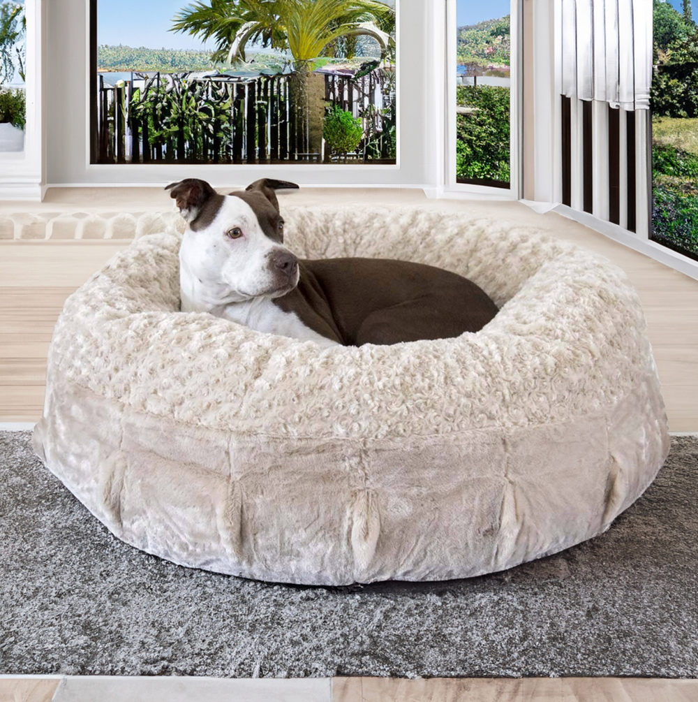 Luxury Dog Beds for Small Large Pets puff puff