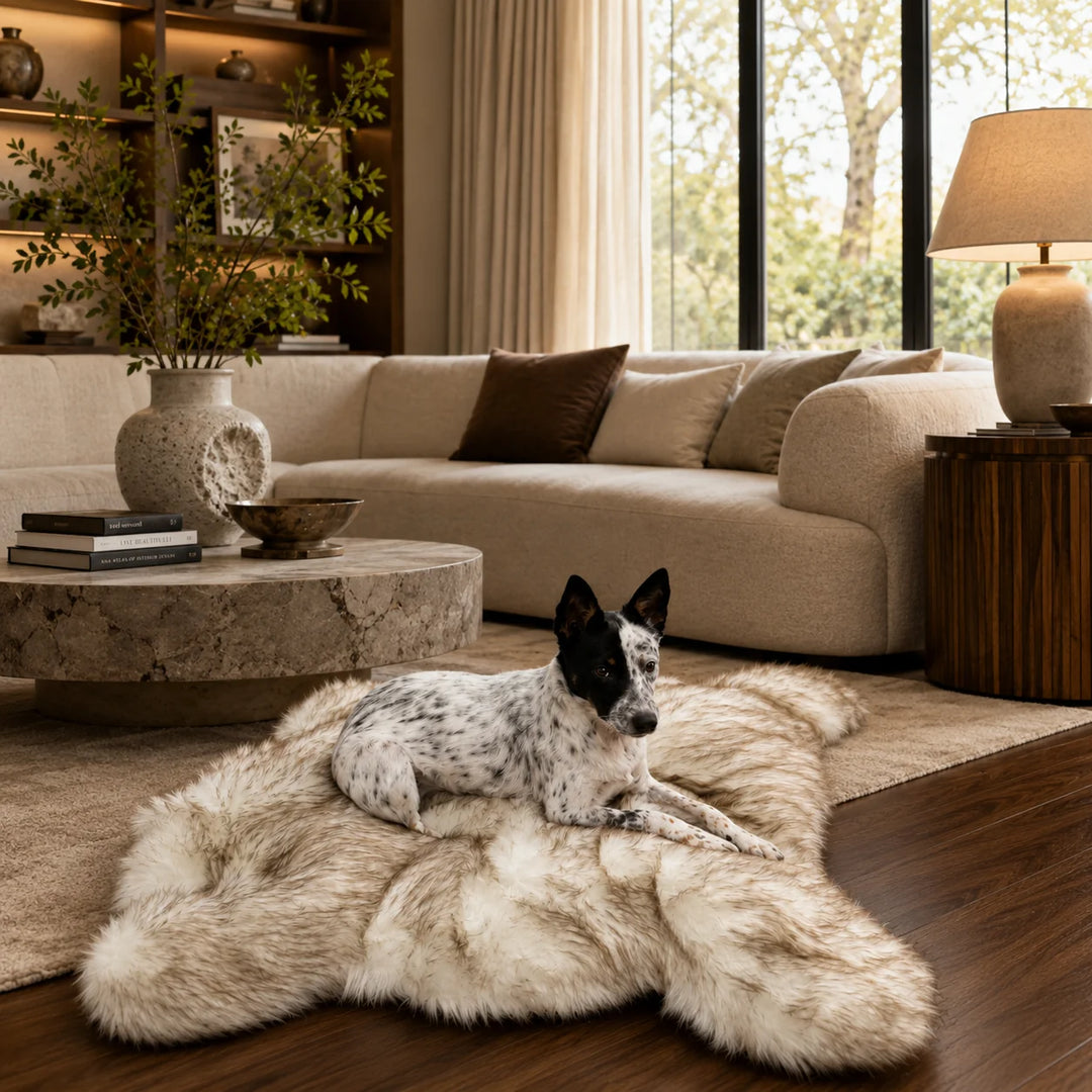 Luxury Faux Fur Shag Bear Bed Luxury Faux Fur Shag Bear Bed