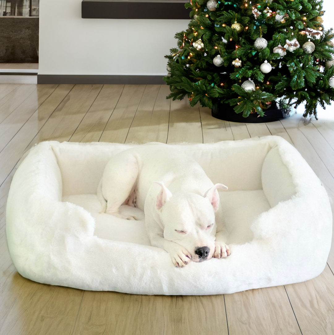 NEW: Ruby Puff® Ortho Lounger Companion-Pedic® Luxury Dog Bed - Animals Matter, Inc.