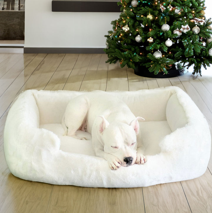 NEW: Ruby Puff® Ortho Lounger Companion-Pedic® Luxury Dog Bed - Animals Matter, Inc.