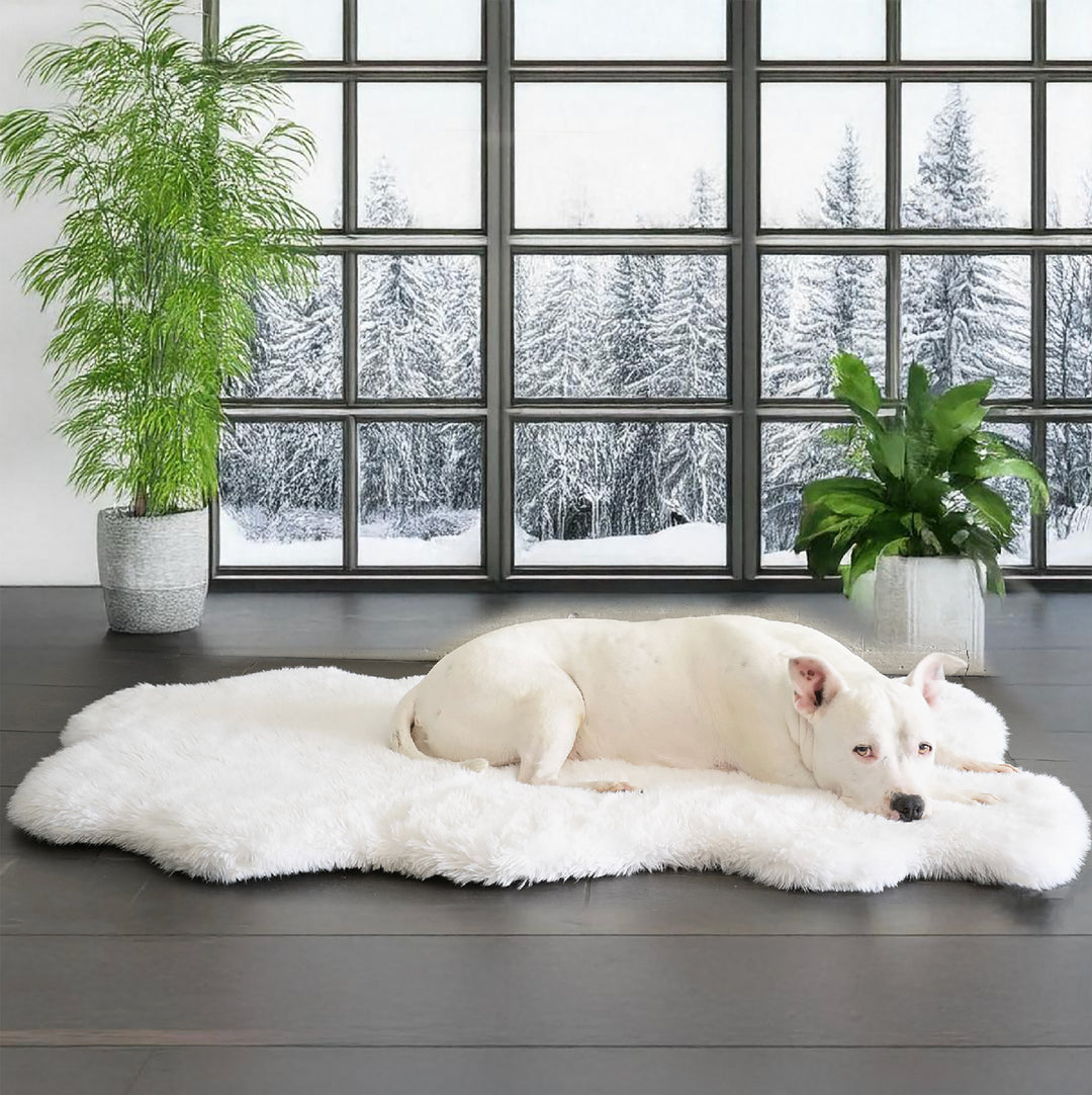 Animals Matter Roxy Puff Ortho Companion-Pedic Luxury Dog Bed Rug Winter