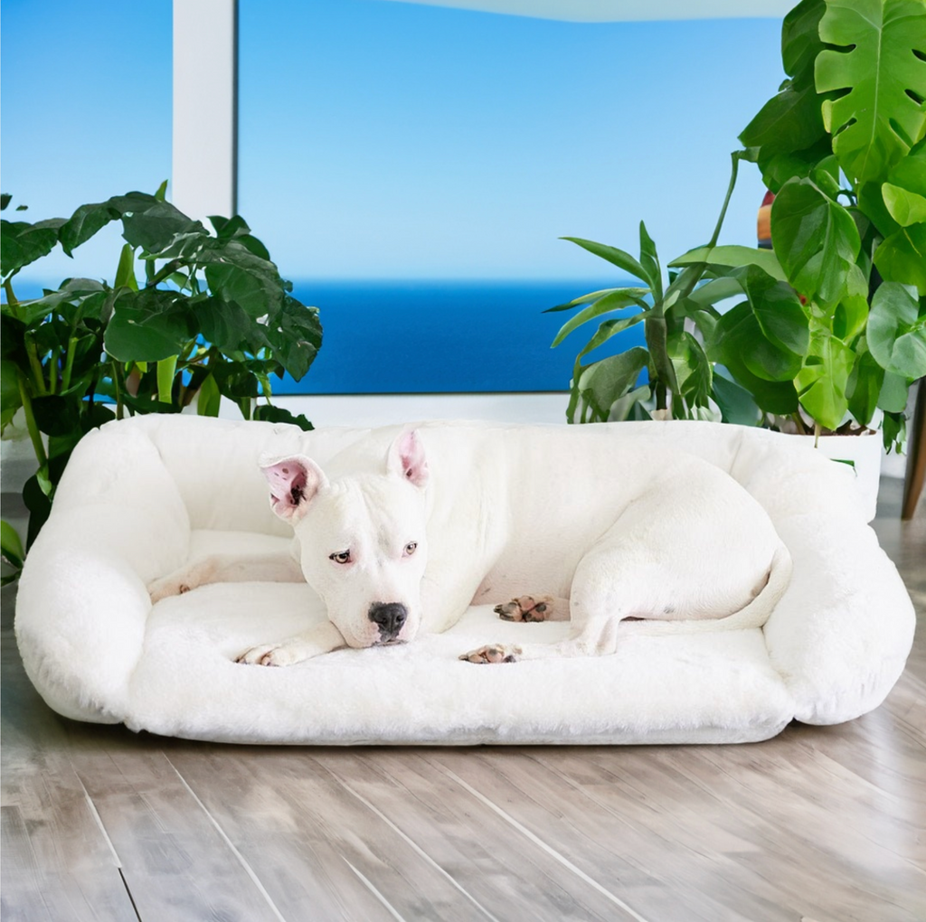 Polar Bear Ivory Donut Round Lounger