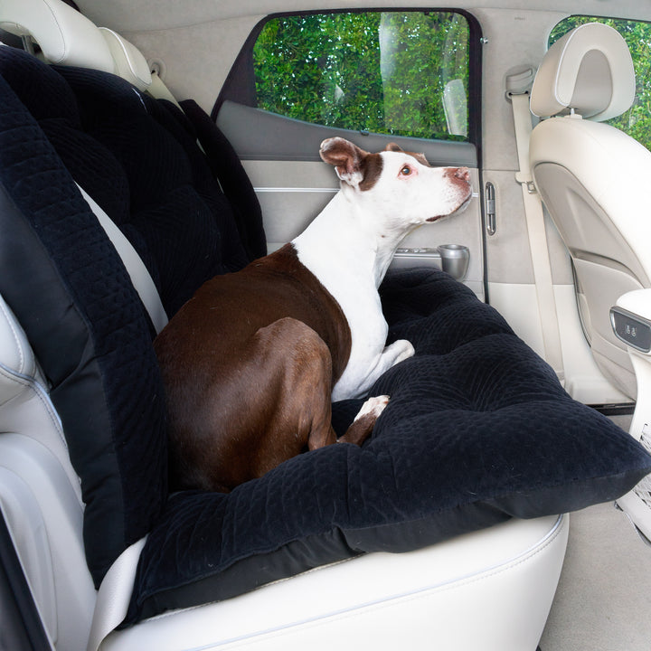 LA Dog Company Animals Matter Black Turbo Backseat Dog Car Seat Bench Protector