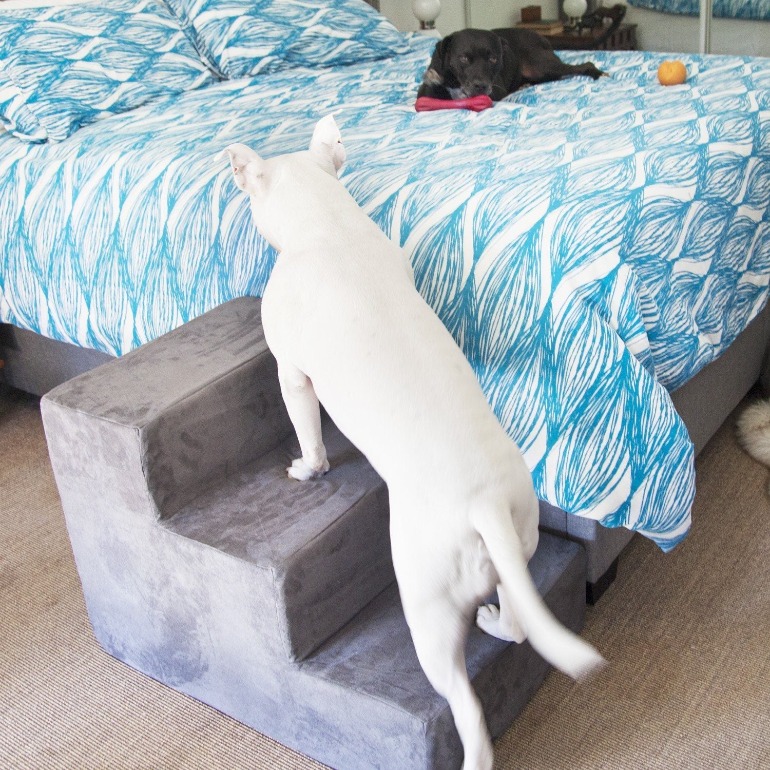 Steps for dog fashion bed