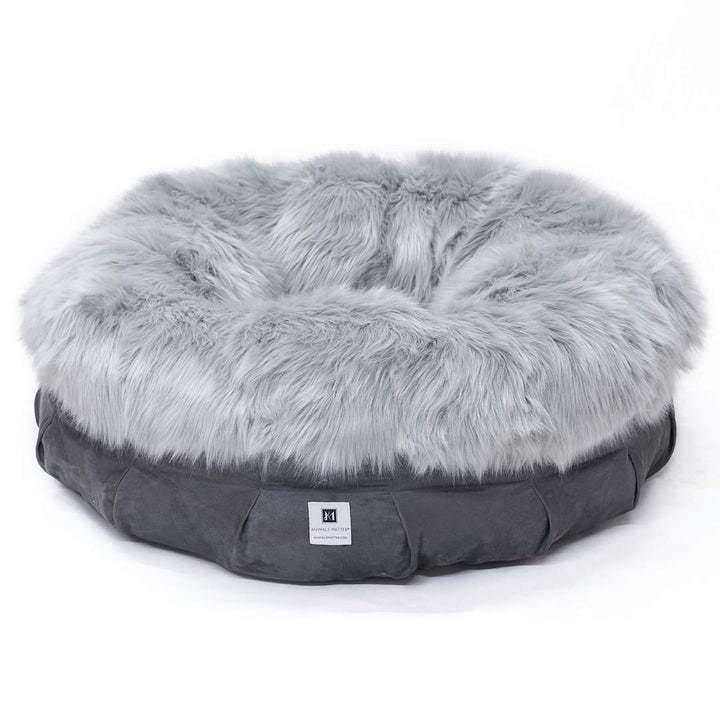 Faux Fur Shag Puff Companion-Pedic® Luxury Dog Bed - Animals Matter, Inc.