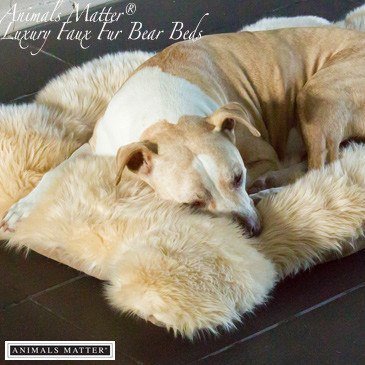 Luxury Faux Fur Shag Bear Bed - Animals Matter, Inc.